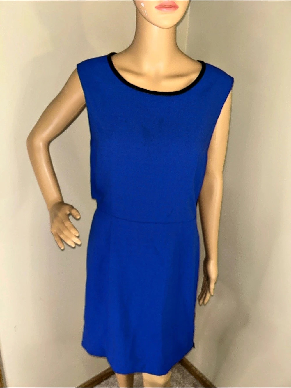 Rachel Roy Blue Black Cutout Mini Dress Size Medium